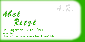 abel ritzl business card